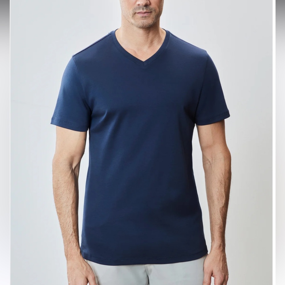 Robert Barakett Deep Blue V-Neck Tee